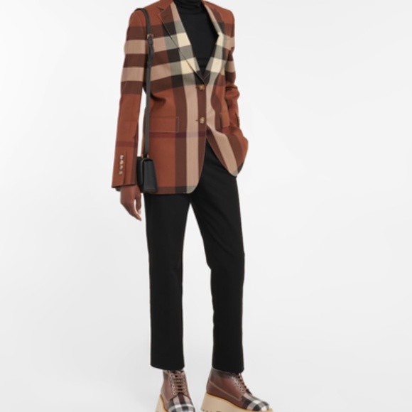 BURBERRY Mason Check Platform Canvas Ankle Boots, 11US/41EU, NWB - Picture 6 of 11